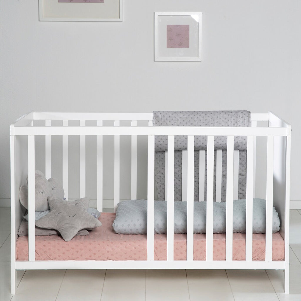 Bedside-seng 60x120 cm med madrass, høydejusterbar sikkerhetsdetaljer