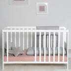 Bedside-seng 60x120 cm med madrass, høydejusterbar sikkerhetsdetaljer
