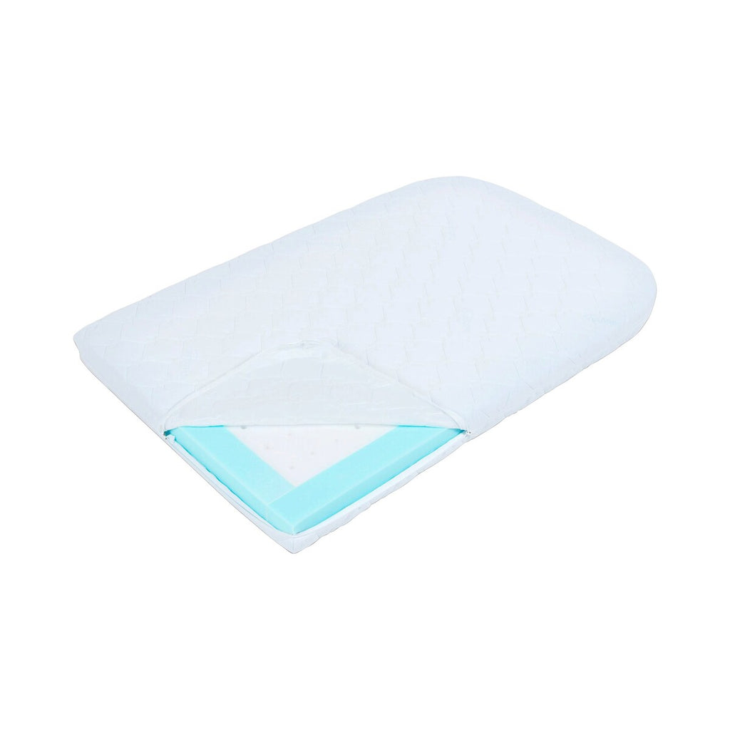 Bedside-seng Boxspring med madrass og barneseng-sett i bøk - babybay®