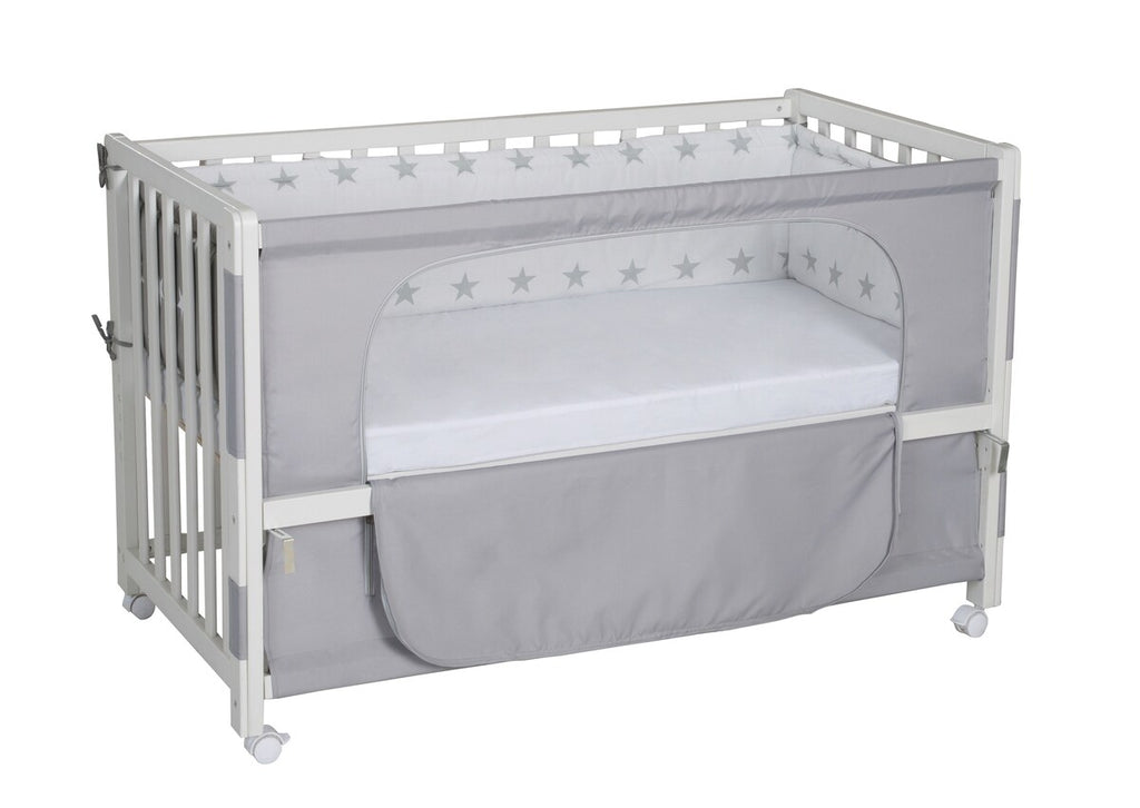 Montert Bedside-seng Room Bed 60x120 cm Little Stars med sengehimmel