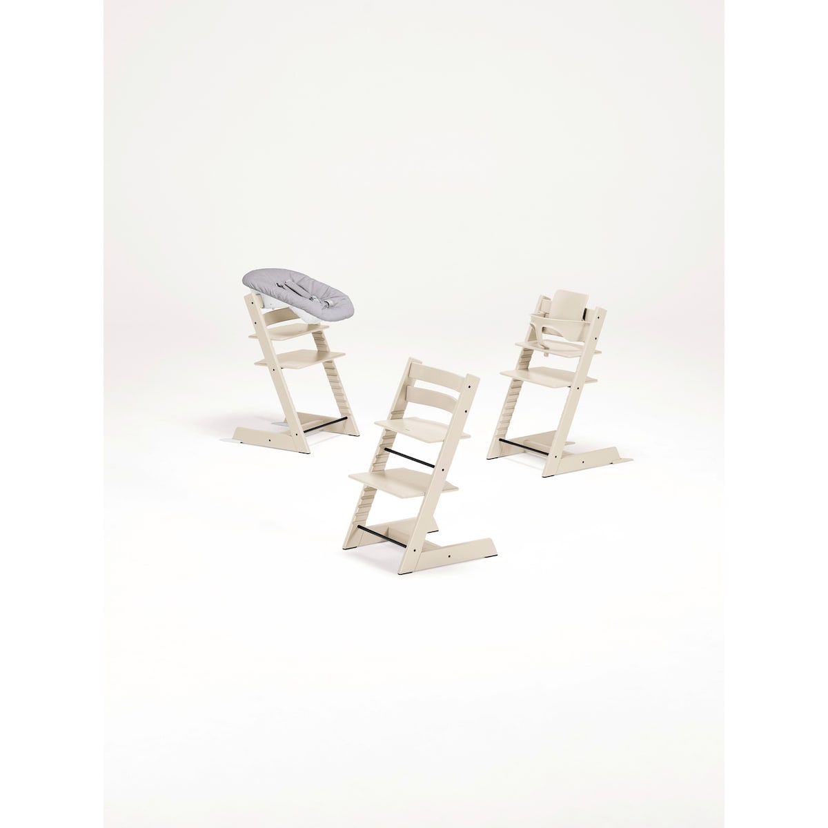 Trappestol Tripp Trapp med Newborn sett 79 cm bøk - Stokke