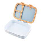 Bento matboks med 3 rom 16,2x21,5 cm detalj av silikonlås