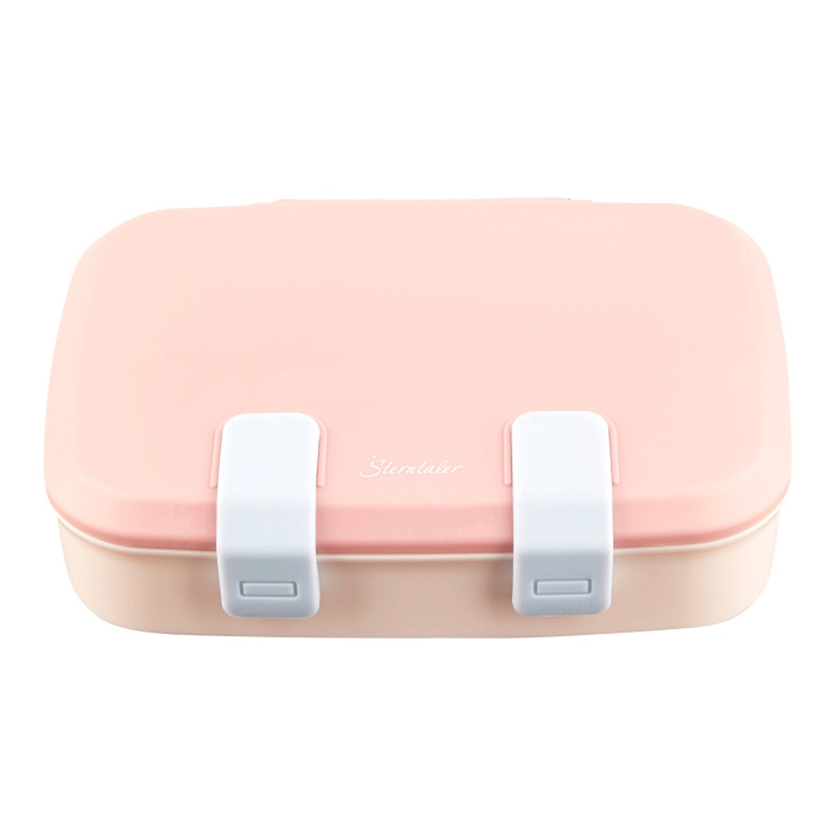 Bento matboks med 3 rom 16,2x21,5 cm med klistremerker