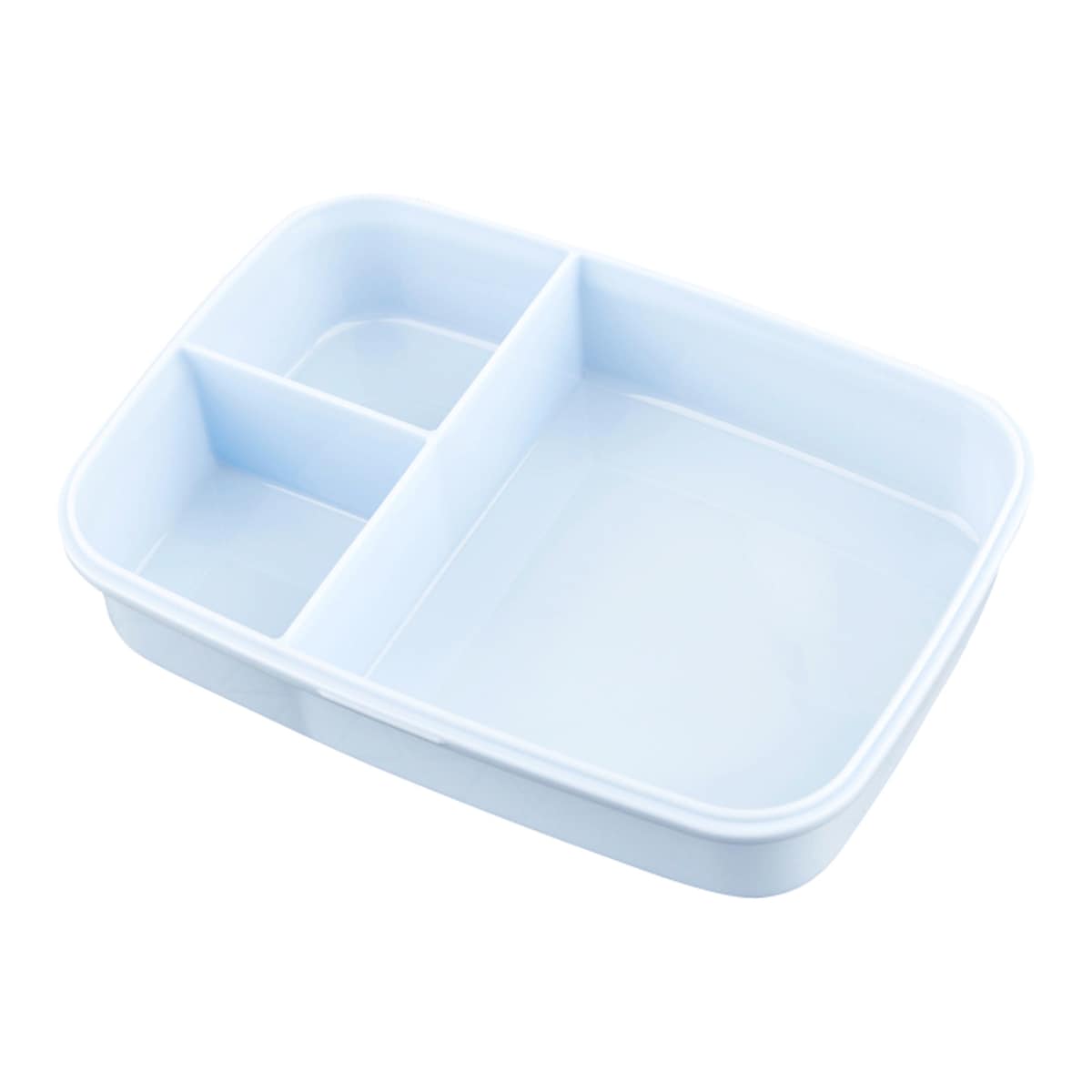 Bento matboks med 3 rom 16,2x21,5 cm i bruk