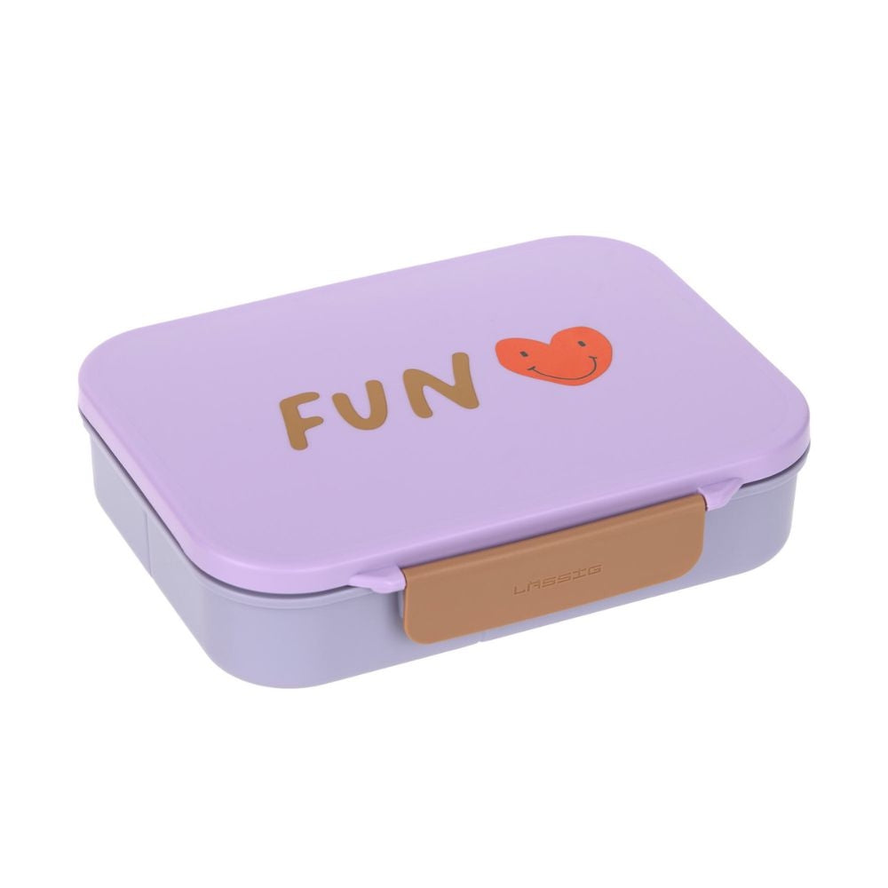 Bento matboks Little Gang Heart Lilac forfra