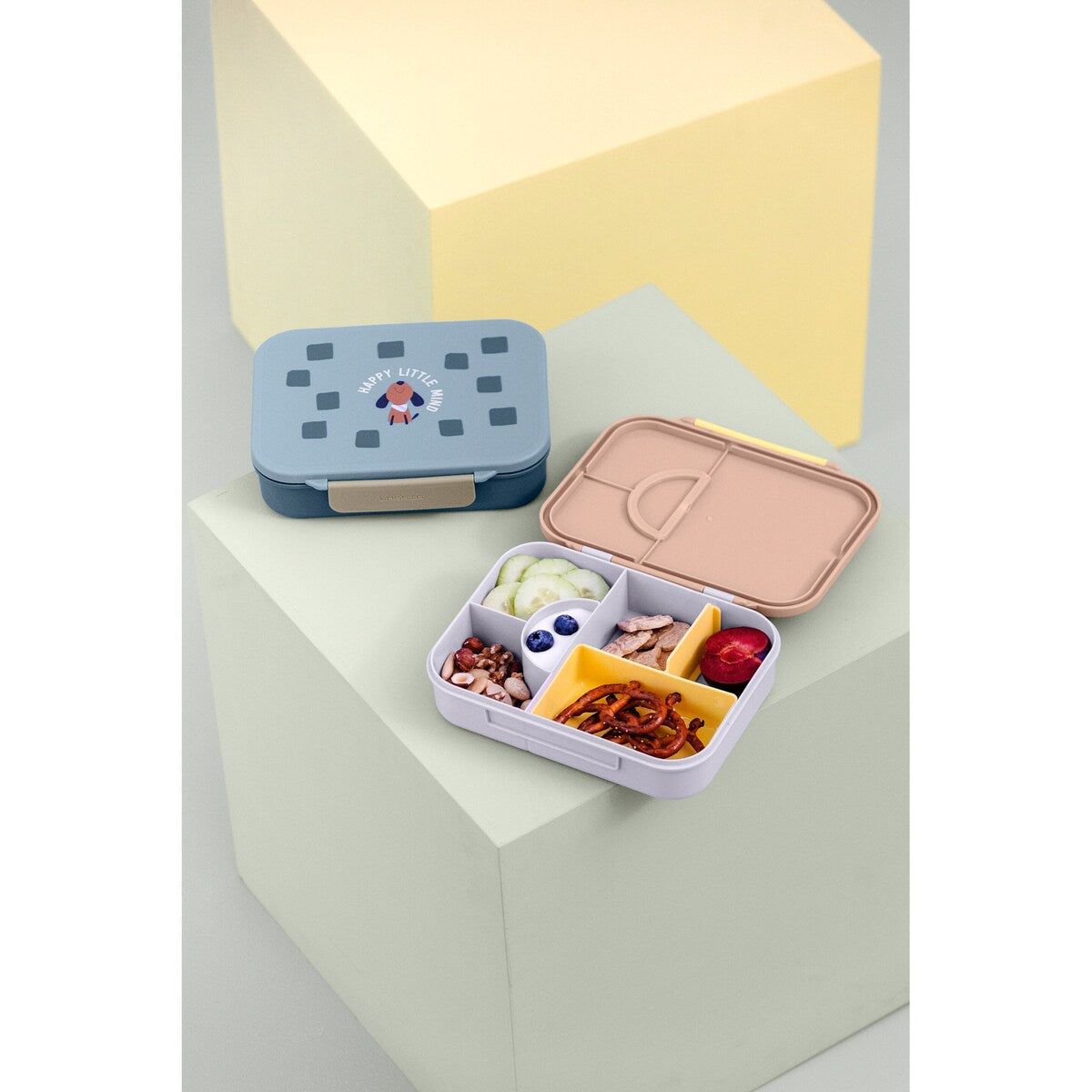 Bento matboks Pattern Party med skillevegg separat