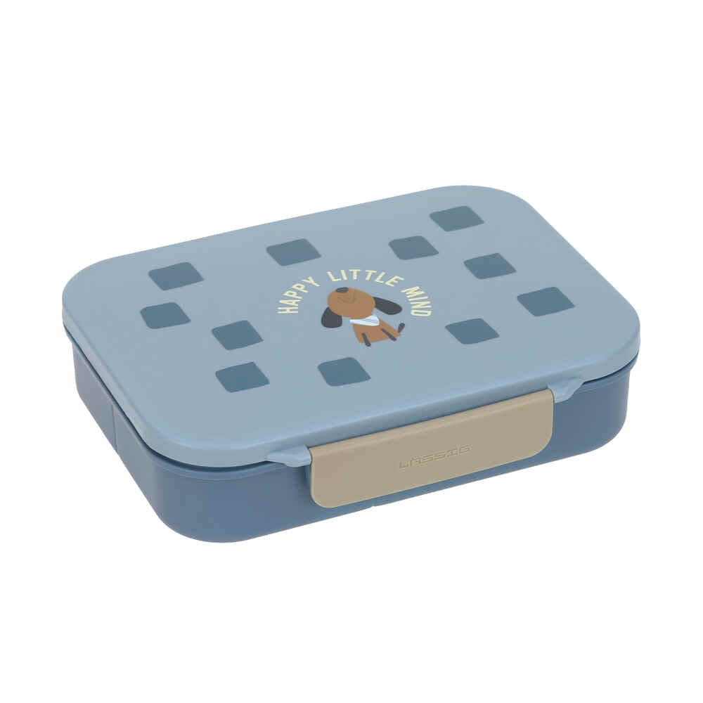 Bento matboks Pattern Party blå grønn forfra