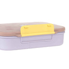Bento matboks Pattern Party rosa/lilla forfra