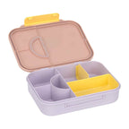 Bento matboks Pattern Party rosa/lilla montert med innvendig beholder