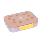 Bento matboks Pattern Party rosa/lilla nærbilde av skillevegg og rom