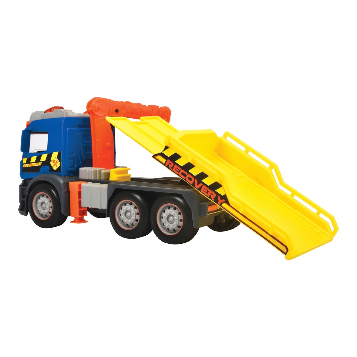 Bergingsbil Action Truck Recovery med kran og lyd med klappbar laderampe