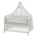 Beseng Woodland Buddies 60x120 cm detalj av stoffside og dyremotiv