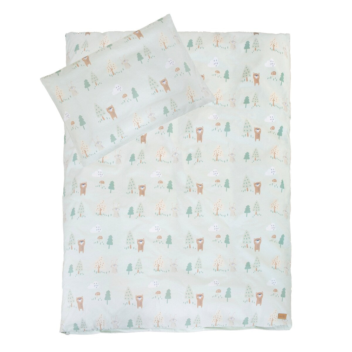 Beseng Woodland Buddies 60x120 cm komplett sett med madrass og sengetøy