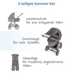 Beskyttelsessett 3 deler for sportsvogn med insektnett - Zamboo bakside