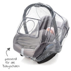 Detalj av insektnett på Beskyttelsessett for babystol med insektnett og regntrekk - Zamboo