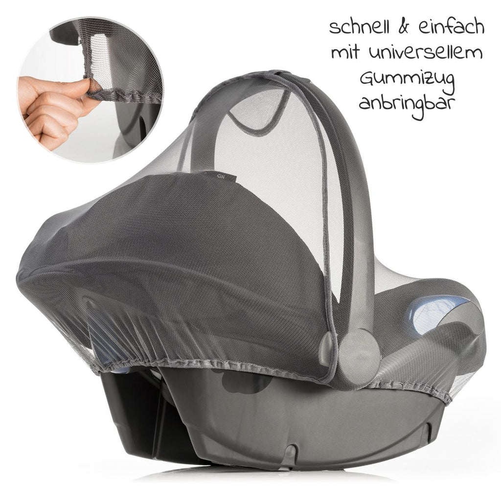 Beskyttelsessett for babystol med insektnett og regntrekk - Zamboo vaskbar insektbeskyttelse