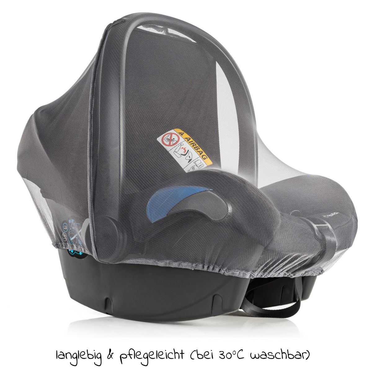 Beskyttelsessett for babystol med insektnett og regntrekk - Zamboo komplett sett
