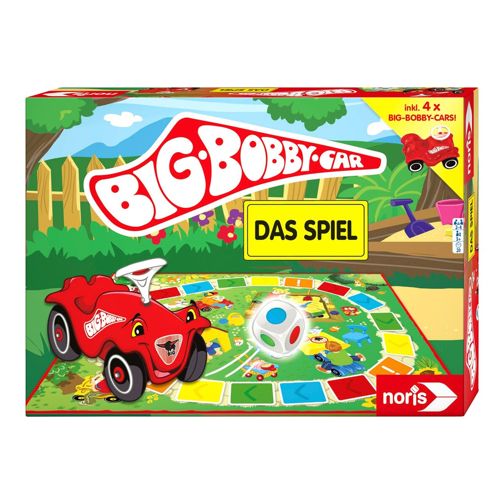 BIG Bobby Car brettspill forfra med spillbrett og figurer