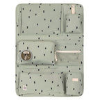 Bilorganizer Car-Wrap-to-Go med nettbrettholder Light Olive forfra
