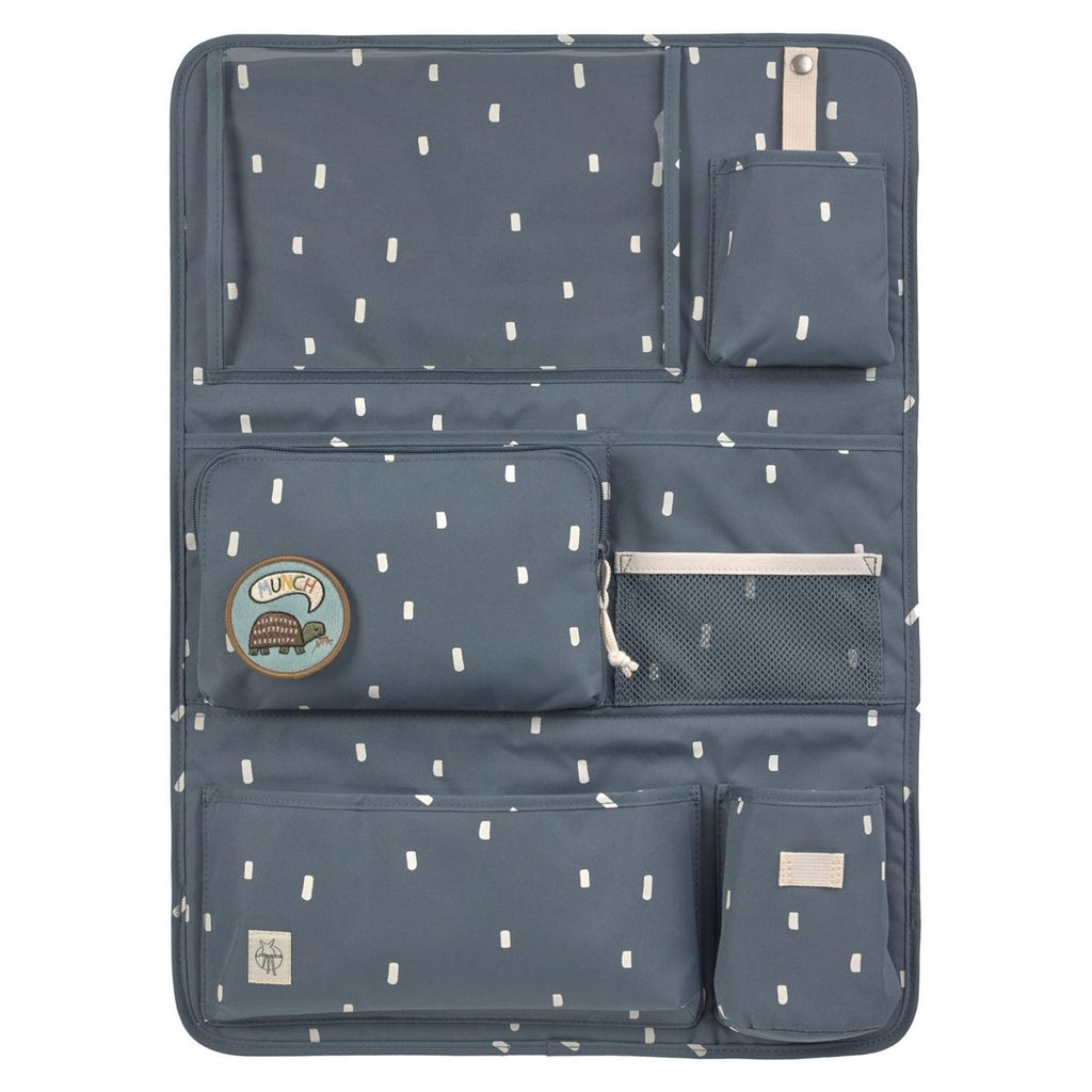 Bilorganizer Car-Wrap-to-Go med nettbrettholder Midnight Blue forfra