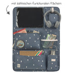 Bilorganizer Car-Wrap-to-Go med nettbrettholder Midnight Blue bakside