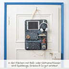 Bilorganizer Car-Wrap-to-Go med nettbrettholder Midnight Blue montert i bil