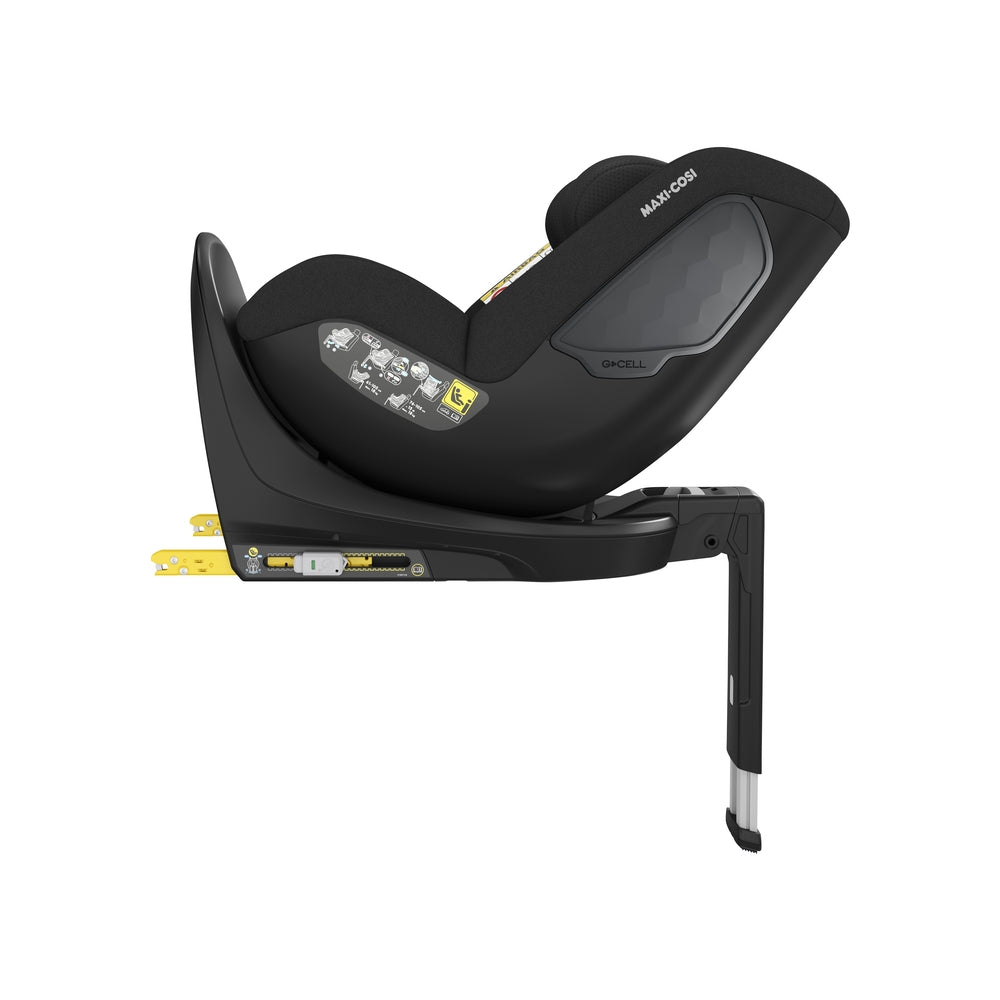 Montert Bilstol 360° i-Size 61-105 cm Eco Authentic Black Maxi-Cosi Mica Eco i bil