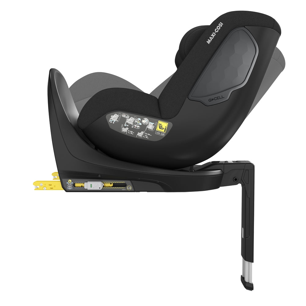 Bilstol 360° i-Size 61-105 cm Eco Authentic Black Maxi-Cosi Mica Eco med avtagbart trekk