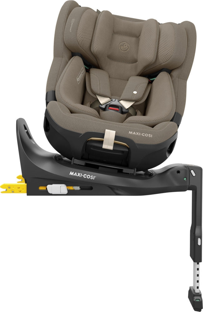 ISOFIX installasjonsindikator på Bilstol 360° i-Size fra 0-12 år Authentic Truffle - Maxi-Cosi Emerald 360 Pro