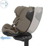 Montert Bilstol 360° i-Size fra 0-12 år Authentic Truffle - Maxi-Cosi Emerald 360 Pro i bil