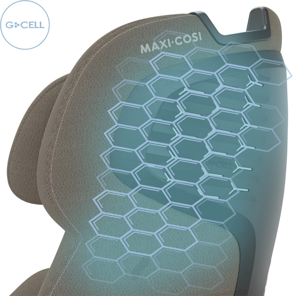 Avtakbart og vaskbart trekk på Bilstol 360° i-Size fra 0-12 år Authentic Truffle - Maxi-Cosi Emerald 360 Pro