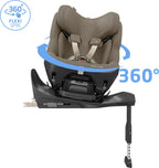 Bilstol bakovervendt 61-105 cm i-Size Authentic Truffle visning bakfra