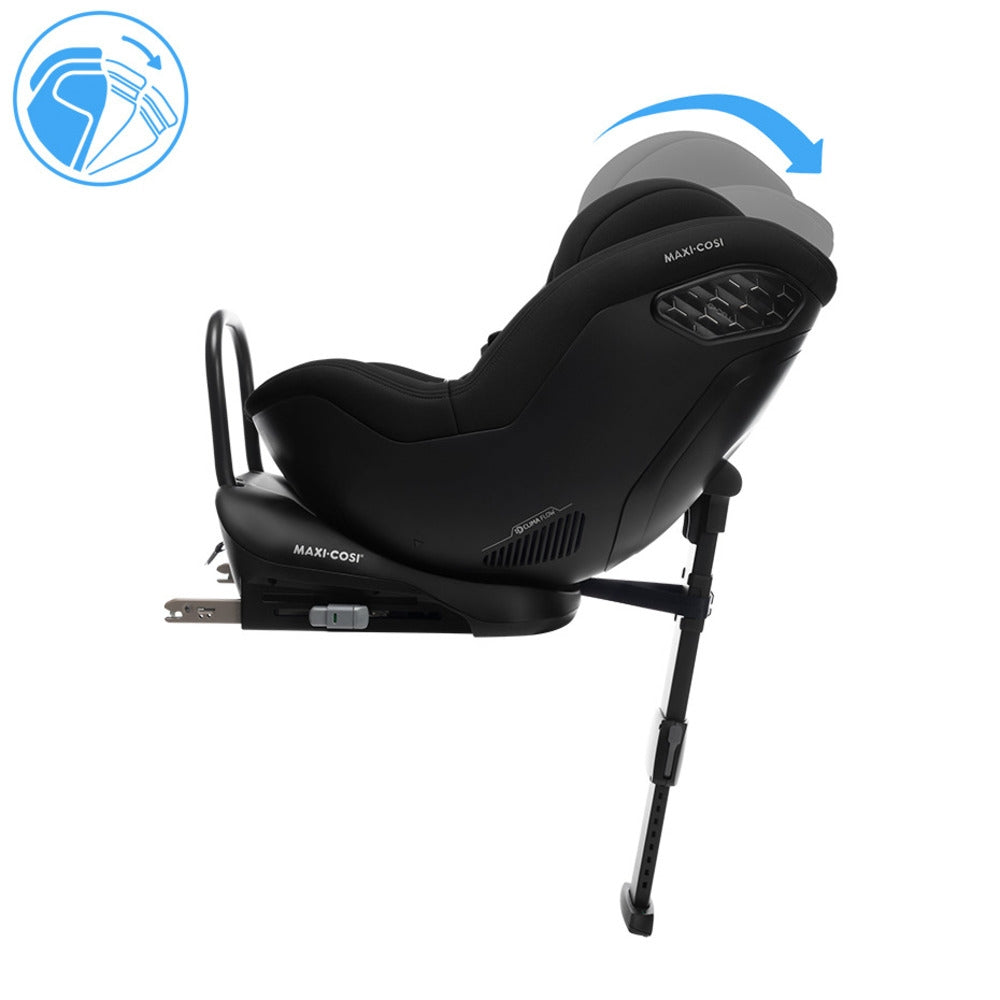 Sidebeskyttelse på Bilstol bakovervendt 61-125 cm Swedish Plus Test Authentic Black