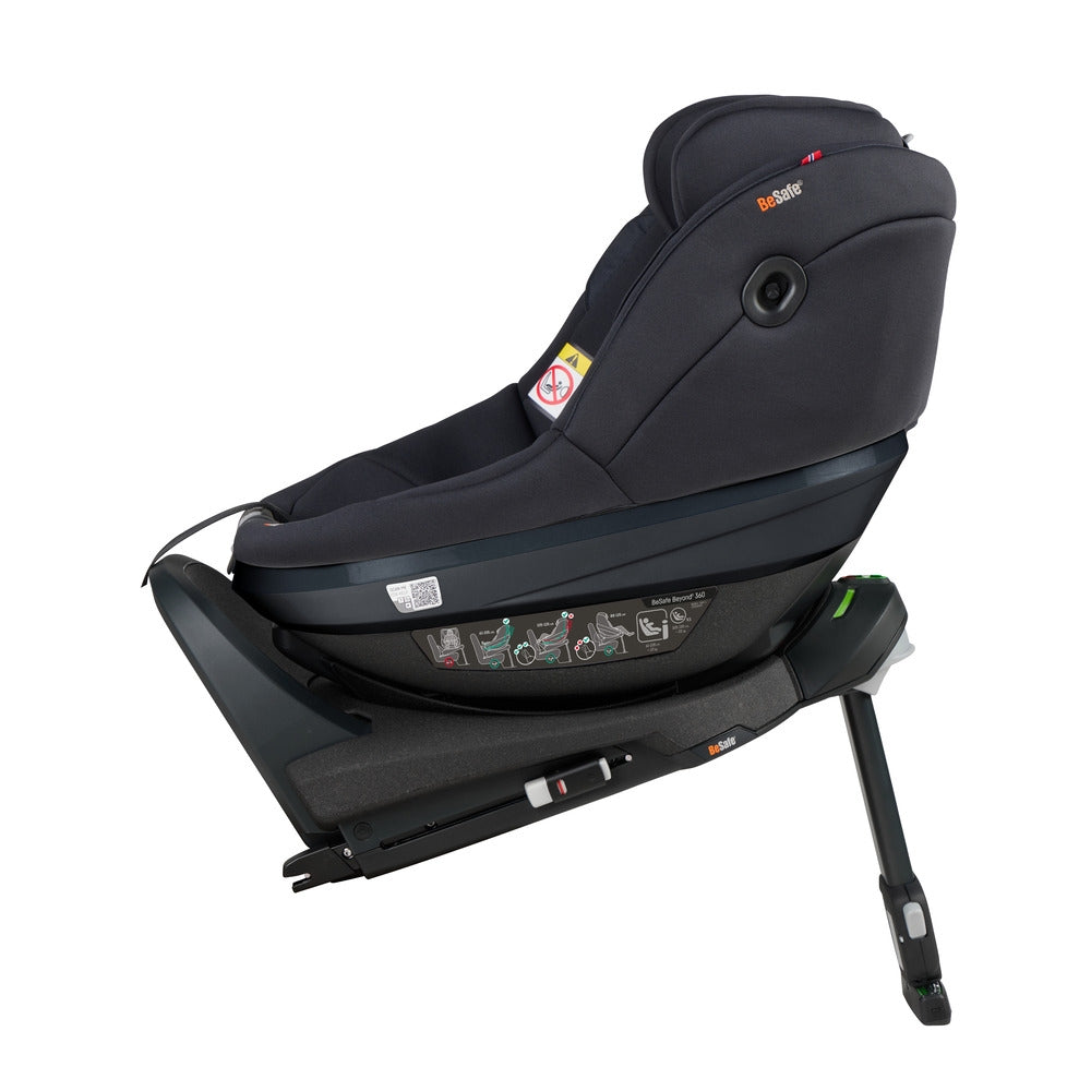 Bilstol Beyond² 360 snurrstol 61-125 cm Black Soft Breeze forfra