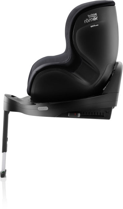 Montert Bilstol Dualfix Pro M i-Size 61-105 cm Carbon Black i bil