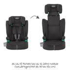 Bilstol Eldura R129 15 mnd-12 år med koppholder bakside