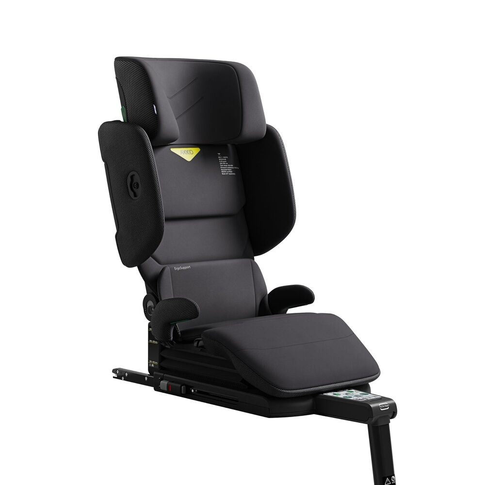 Bilstol med fotstøtte 100-150 cm Arctic Mist Grey - Axkid Up bakside