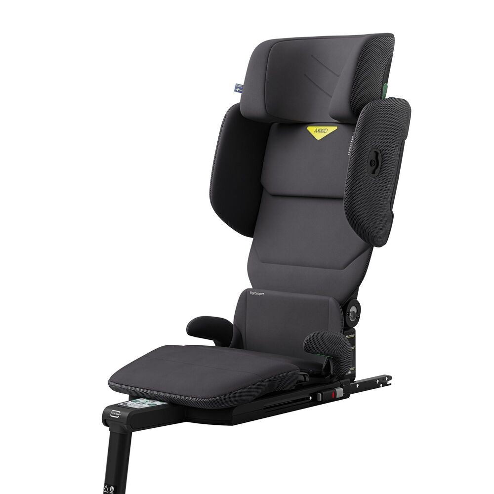 Sidebilde av Bilstol med fotstøtte 100-150 cm Arctic Mist Grey - Axkid Up