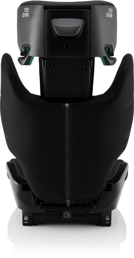Bilstol Hi-Liner i-Size 100-150 cm Space Black med vaskbart trekk