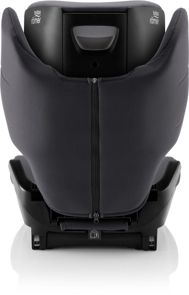Nærbilde av justerbar hode støtte på Bilstol Hi-Liner i-Size Midnight Grey