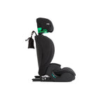 Sidevisning av bilstol i-Irvana Max Mercury Mesh med koppholder