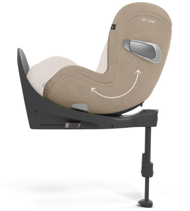 360 graders rotasjon av Bilstol i-Size PLUS 45-105 cm 360° Sirona T Cozy Beige