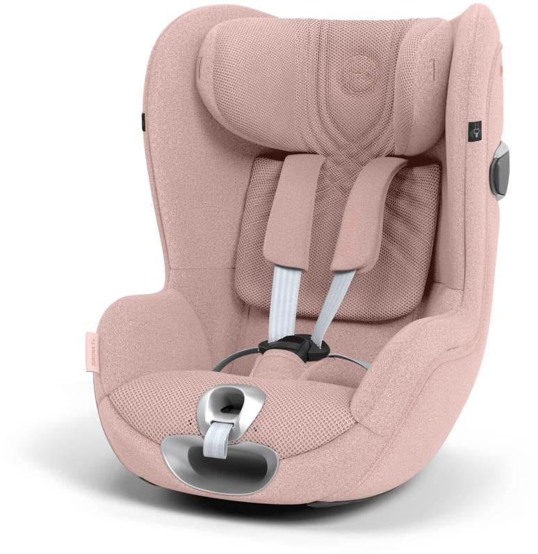 Bilstol i-Size PLUS 45-105 cm 360° Sirona T Peach Pink - Cybex forfra