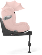 Detaljbilde av stoff og mesh på Bilstol i-Size PLUS 45-105 cm 360° Sirona T Peach Pink - Cybex