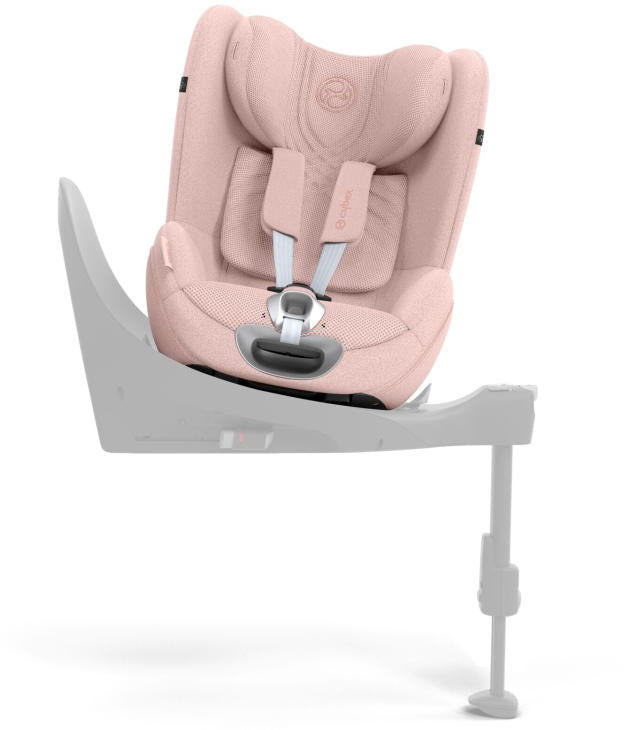 Bilstol i-Size PLUS 45-105 cm 360° Sirona T Peach Pink - Cybex med solskjerm