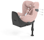 Isolert bilde av polstring og komfortdetaljer på Bilstol i-Size PLUS 45-105 cm 360° Sirona T Peach Pink - Cybex