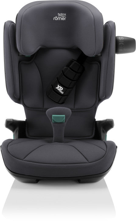 Bilstol Kidfix i-Size Storm Grey forfra