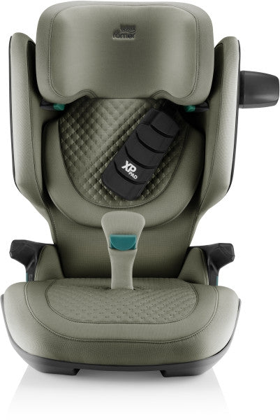 Detaljbilde av polstret hodestøtte på Bilstol Kidfix Pro LUX i-Size 100-150 cm Urban Olive
