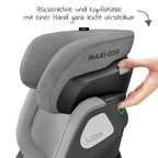 Bilstol Kore i-Size 100-150 cm med Isofix, grå med avtakbart trekk
