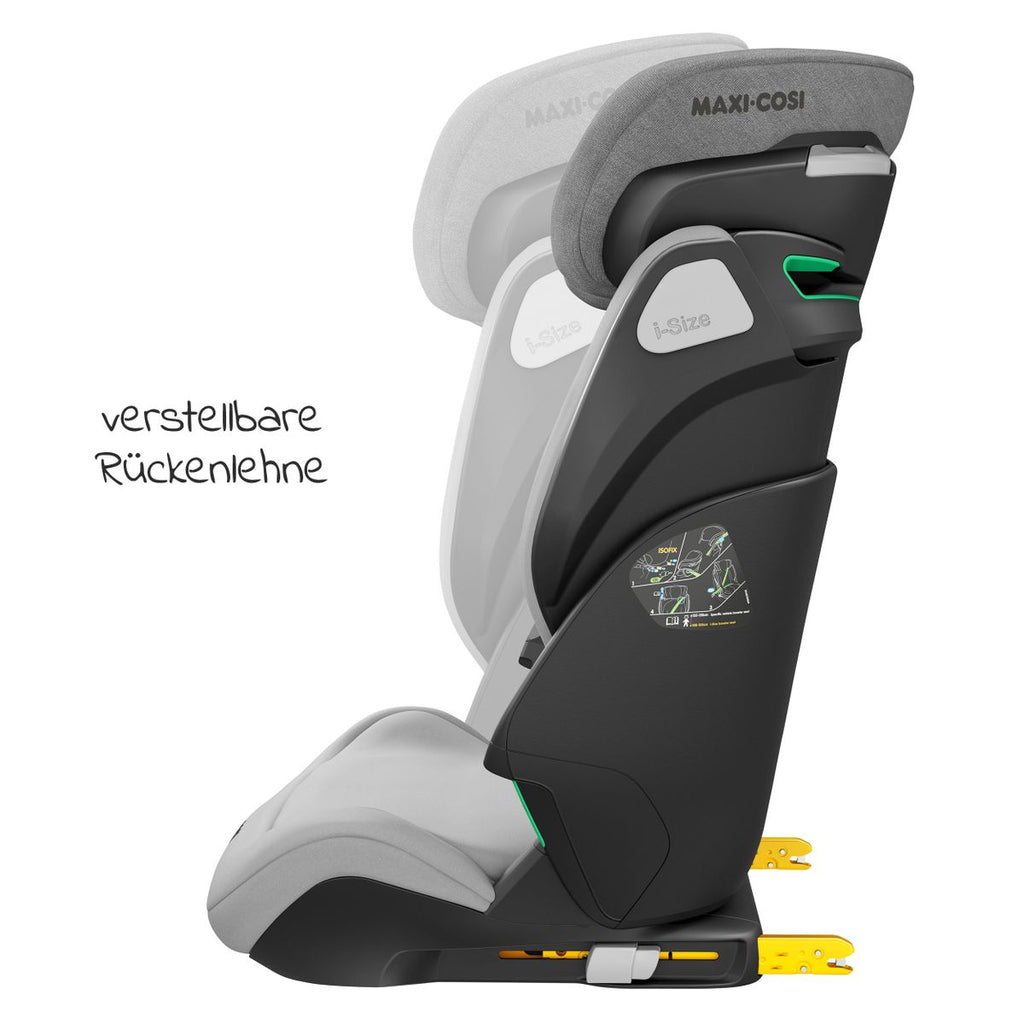 Sittestilling på Bilstol Kore i-Size 100-150 cm med Isofix, grå
